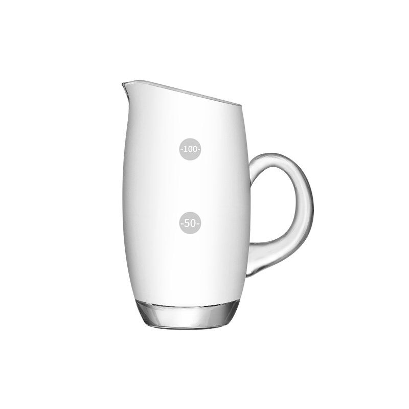 水晶玻璃分酒器白酒家用分酒壶带刻度醒酒器白酒杯套装一口杯创意