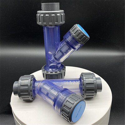 联塑UPVCY型过滤器20 25 3263给水塑料净水管道透明过滤器DN15-50