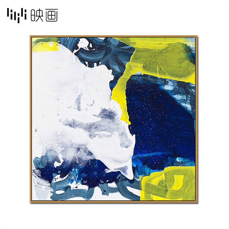 玄关装饰画艺术油画北欧抽象画墙画客厅挂画有框餐厅室内壁画大气