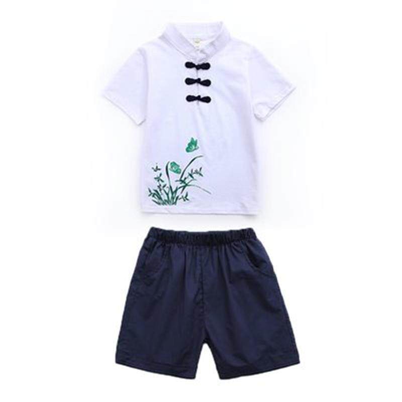 2025夏季校服幼儿园园服夏装民国风唐装国学服全棉汉服儿童班服