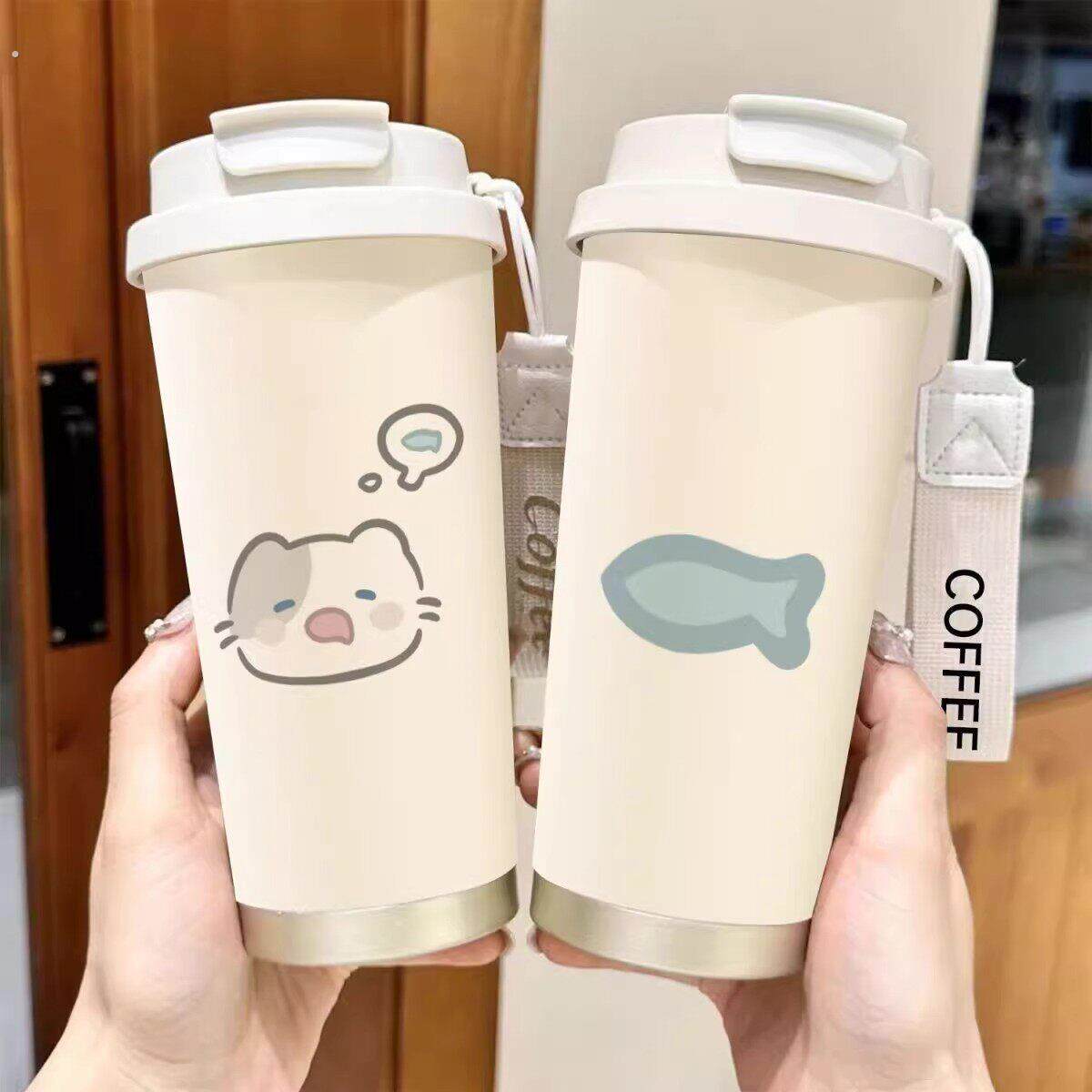 保温杯2025新款女高颜值便携外出咖啡杯车载水杯轻奢精致好看杯子