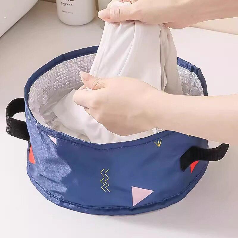 大号可携式可折叠盆户外水盆旅行用旅游洗衣服盆洗脸盆洗脚水桶