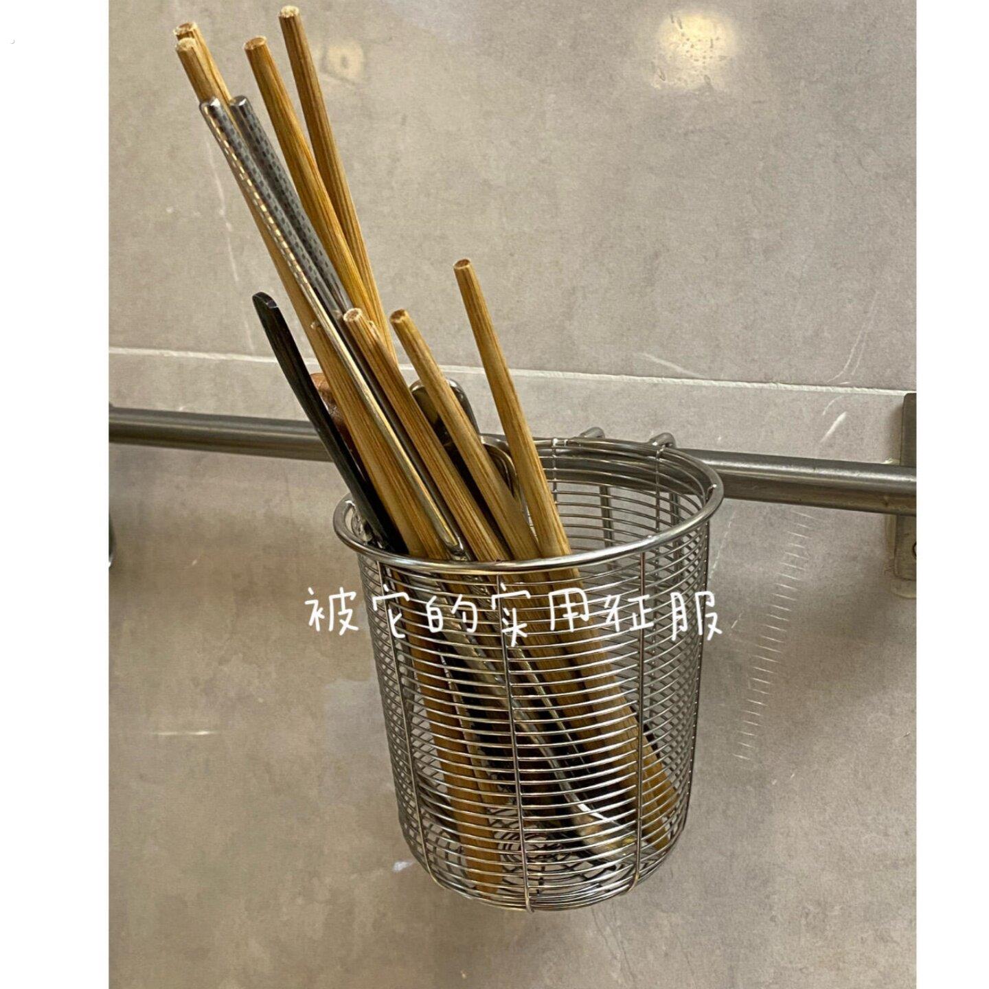 家用筷子收纳盒桶免打孔筷子筒沥水防霉壁挂式不锈钢筷笼置物架