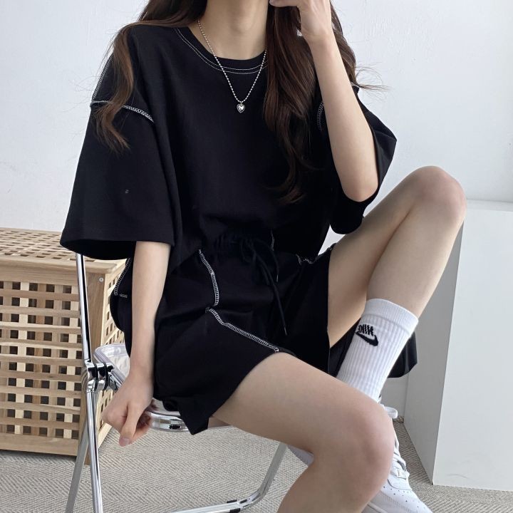 2026新款含棉套装女装短袖短时尚套装