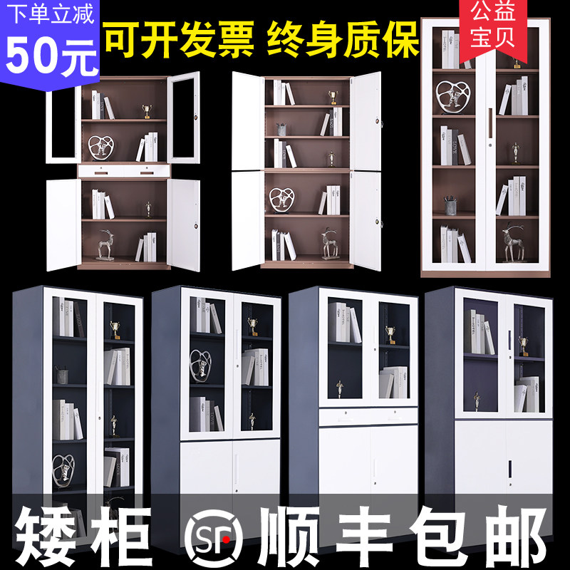 新款办公拆装套色文件柜更衣柜员工储物柜柜铁皮资料柜财务专用柜