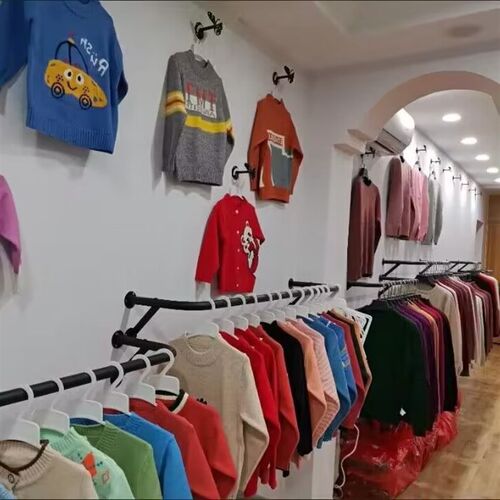 服装展示架上墙壁挂式挂衣架家用晾衣杆服装店货架陈列架侧挂组合