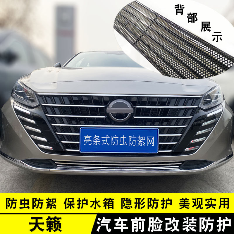 2022款新天籁中网外观改装件 前杠专用配件汽车用品防虫网装饰条