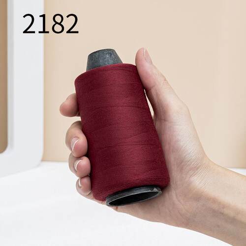 安可拉红402缝纫线家用大卷高速缝纫机宝塔手工枣红缝衣线平车线