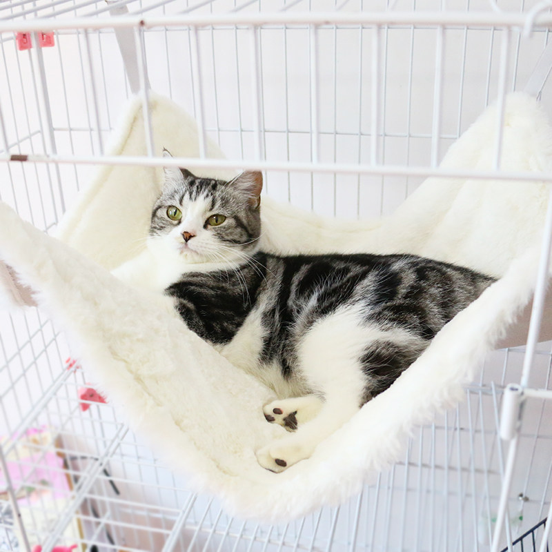 双面可用兔绒猫吊床笼子用四季通用猫吊兰窝猫秋千猫挂床宠物用品