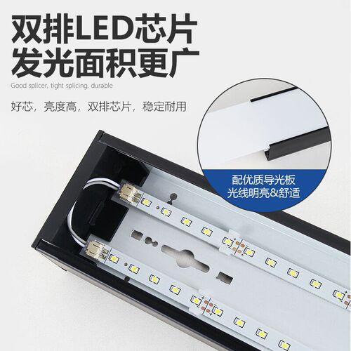 led 条形长条灯吊灯1200*100 1500*100无缝拼接商用办公室方通灯
