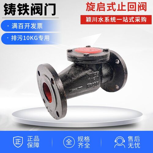 HT200黑色铁阀门旋起旋启式止回阀铸铁铜芯法兰止回阀DN100/DN150