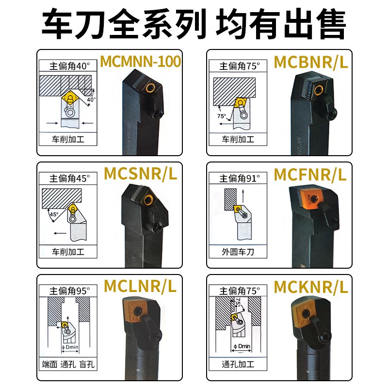 数控刀片CNMG120404车刀片镀彩高硬菱形外圆刀杆刀具硬质刀头刀粒