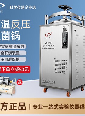 新丰高温食品灭菌锅立式粽子真空包装熟食罐头反压消毒蒸气杀菌