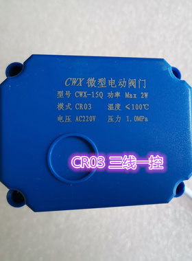 CWX-15Q CR03 AC220V微型电动球阀铜DN15内螺纹三线一控水阀开关