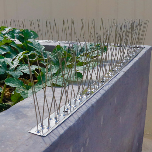 别墅驱鸟神器不锈钢防鸟刺不生锈吓鸟刺14片装长33CM分装送扎带