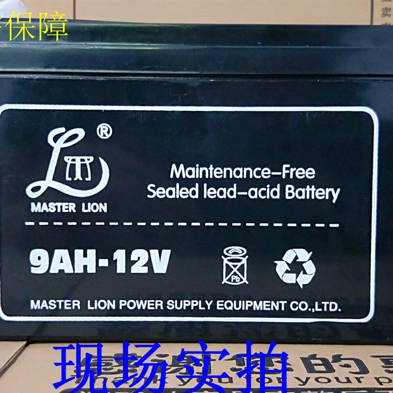 香港进口雄狮蓄电池9AH12V12V9AH直流屏系统专用免维护铅酸蓄电池