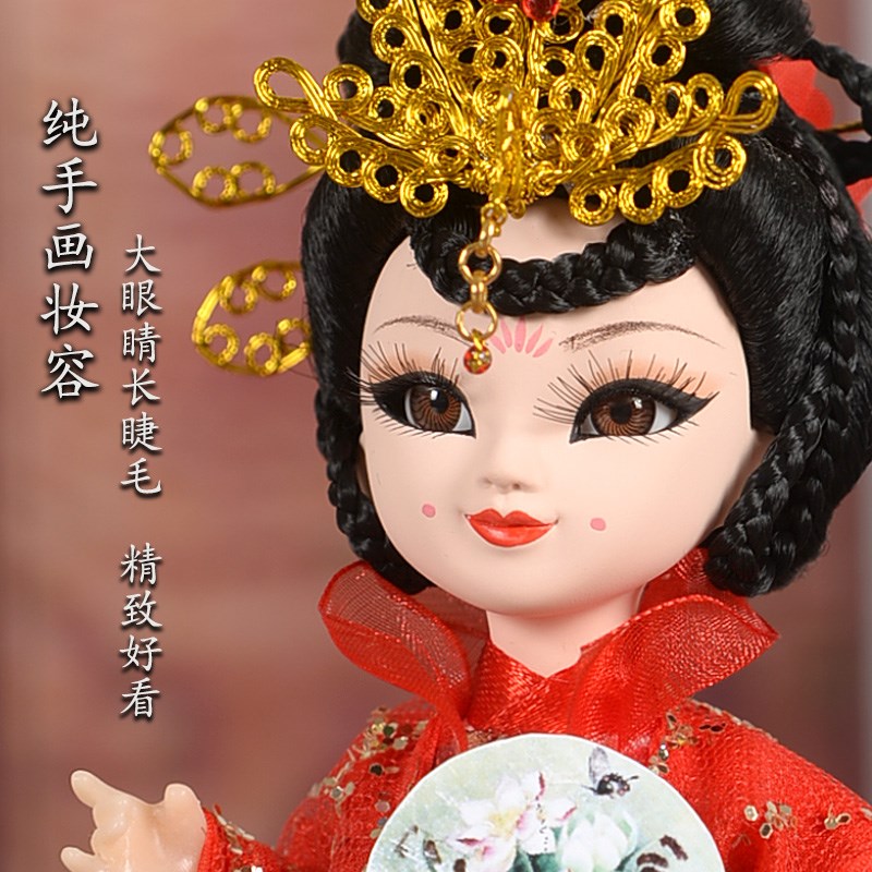 北京娟人唐娃娃京剧人物摆件昆曲人偶戏曲文创中国特色送老外礼品