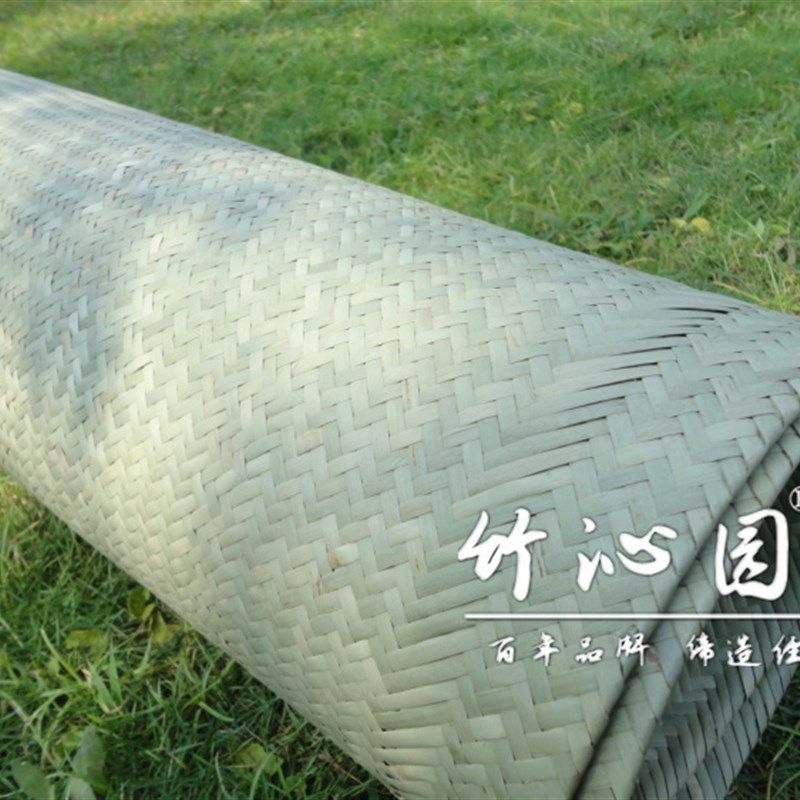 四川水竹编凉席 手工编织竹席 慈竹蔑席 头青层篾席子0.8 1.8米
