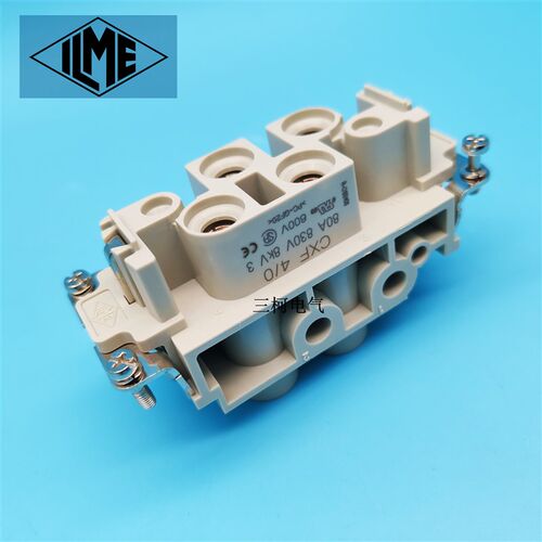 CXF 4/0  CXM 4/0意尔玛ILME4芯80A大电流风能发电矩形重载连接器
