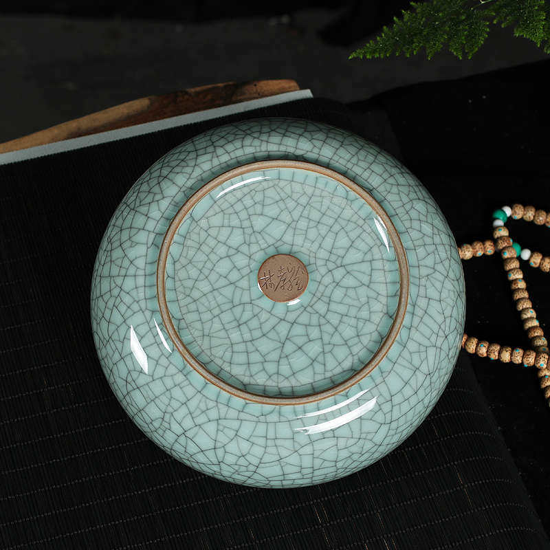 青瓷茶洗大号哥窑盂配件笔洗茶具裂家用茶道冰龙泉功夫水洗陶瓷杯