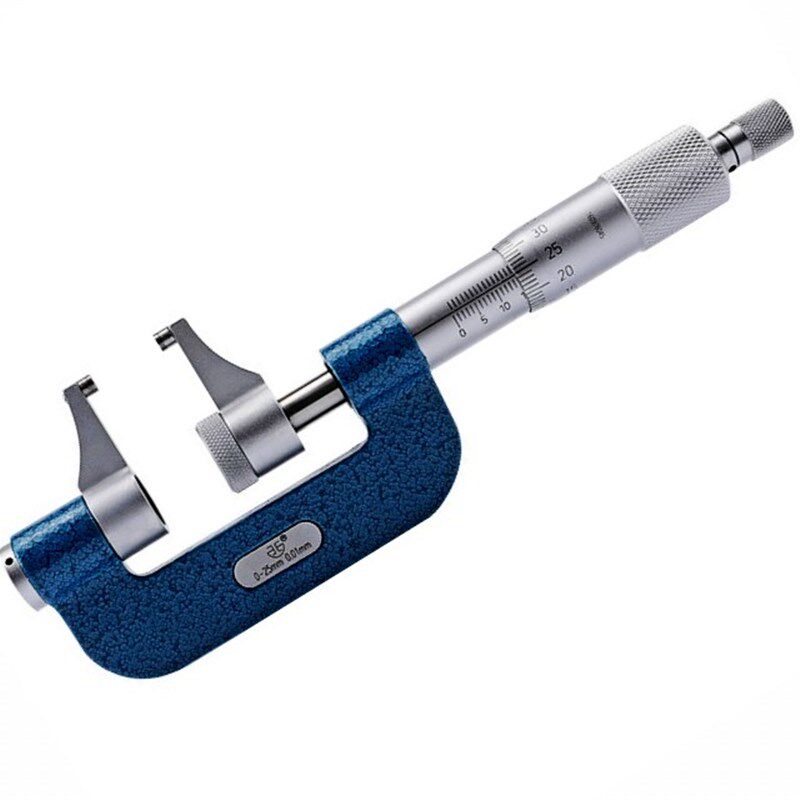青海卡爪型外径千分尺 测量内台阶0-25mm0.01高精度分厘卡测微仪
