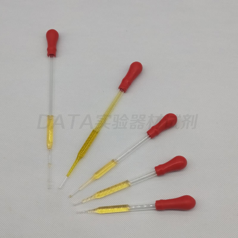 湘玻玻璃胶头滴管刻度吸管一次性无菌塑料移液管实验室取样管帽图片