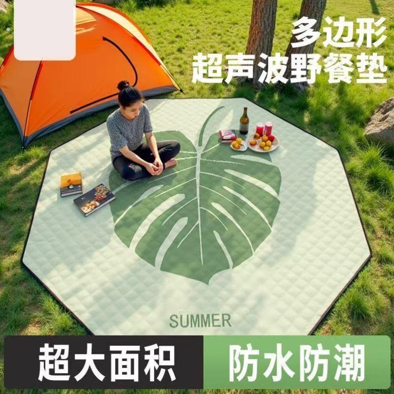 加厚野餐布户外露营防潮垫春游草坪毯子沙滩帐篷地垫氛围感拍照