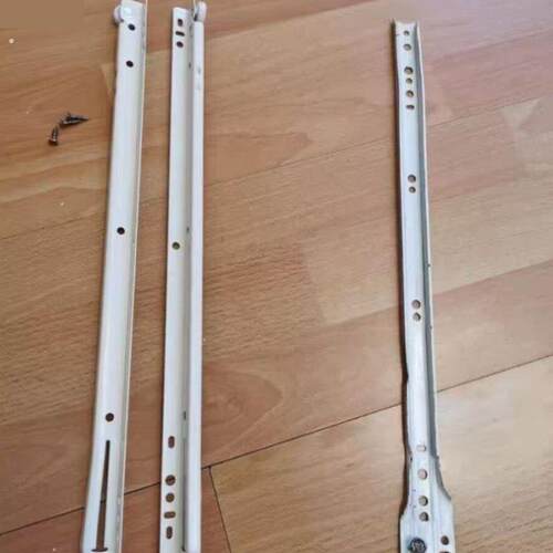 导轨加厚阻尼侧装缓冲不锈钢二三节轨滑道滑轨键盘托抽屉轨道静.