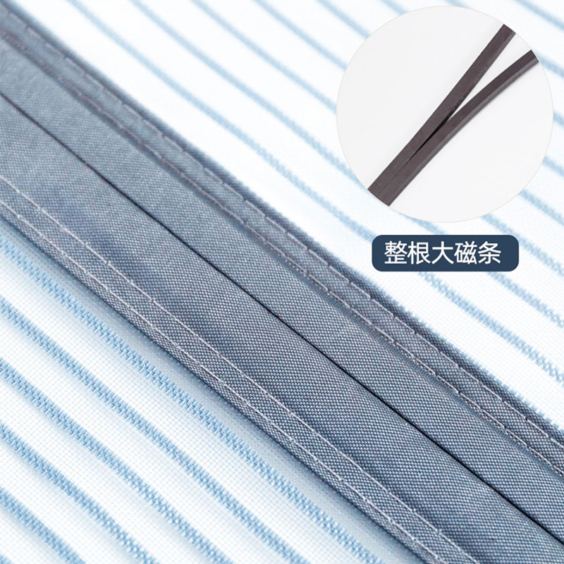 防盗门防蚊门帘入户门外纱门侧开纱窗帘自粘门金刚砂沙窗网木门w