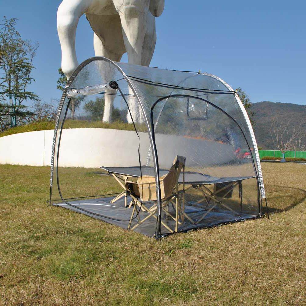 风透明简阳光房可移动ISS式易星空泡泡行帐篷冬季晒背防不含内部