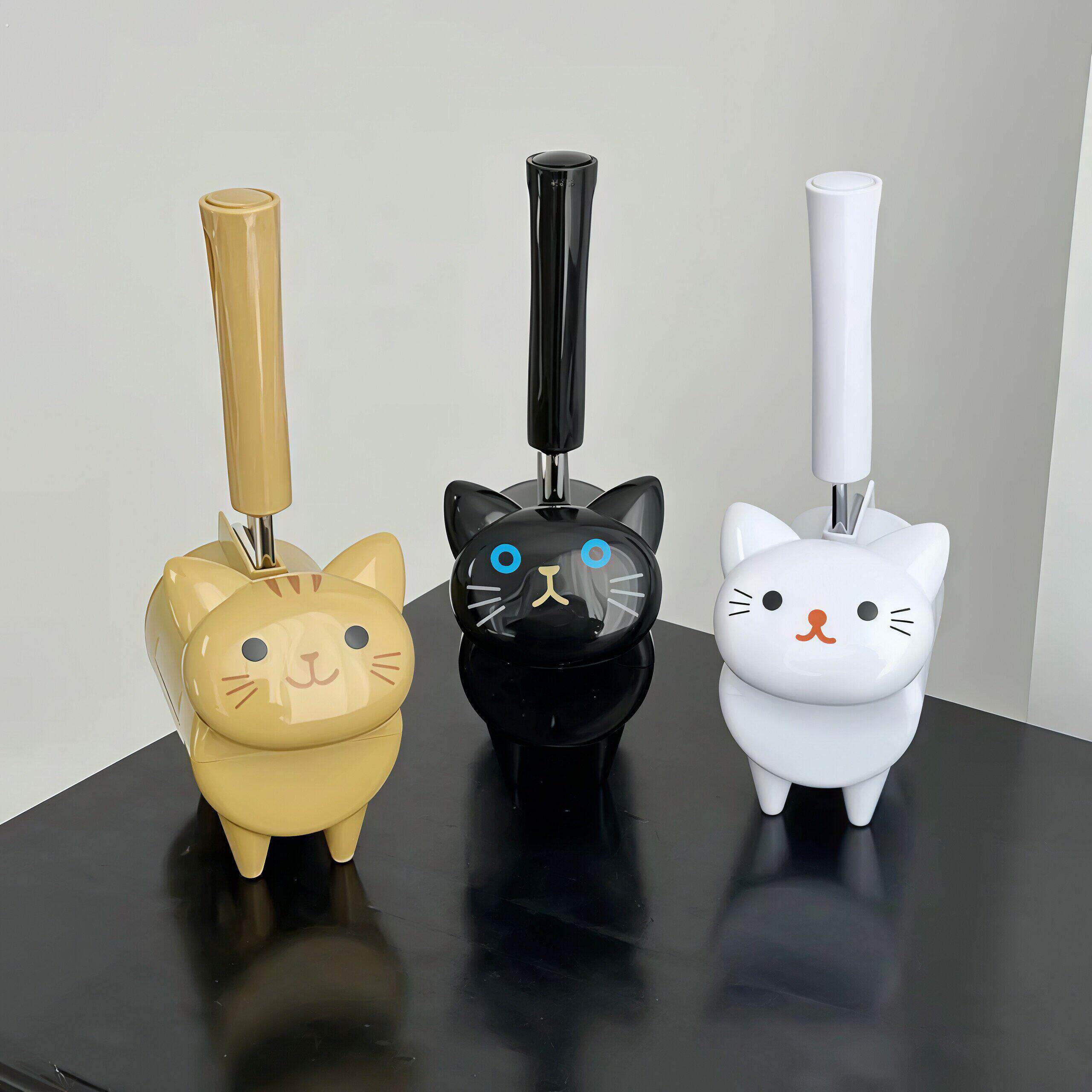 可爱猫咪粘毛滚刷家用衣物除尘滚可撕替换纸滚强力去毛宠物粘刷卷