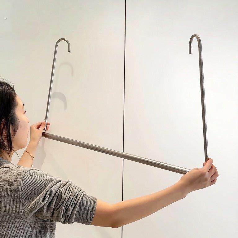 【衣柜扩容神器】整理架衣柜可伸缩挂衣杆免打孔衣柜内部防滑横杆