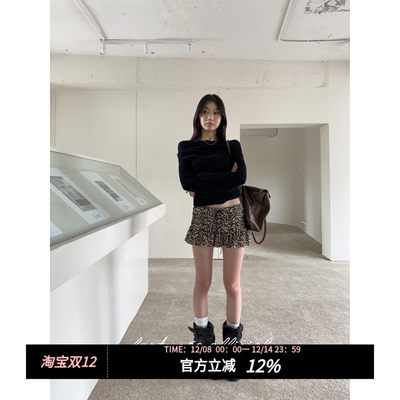 fortunee豹纹绑带设计小