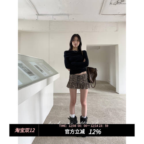 fortunee豹纹绑带设计小