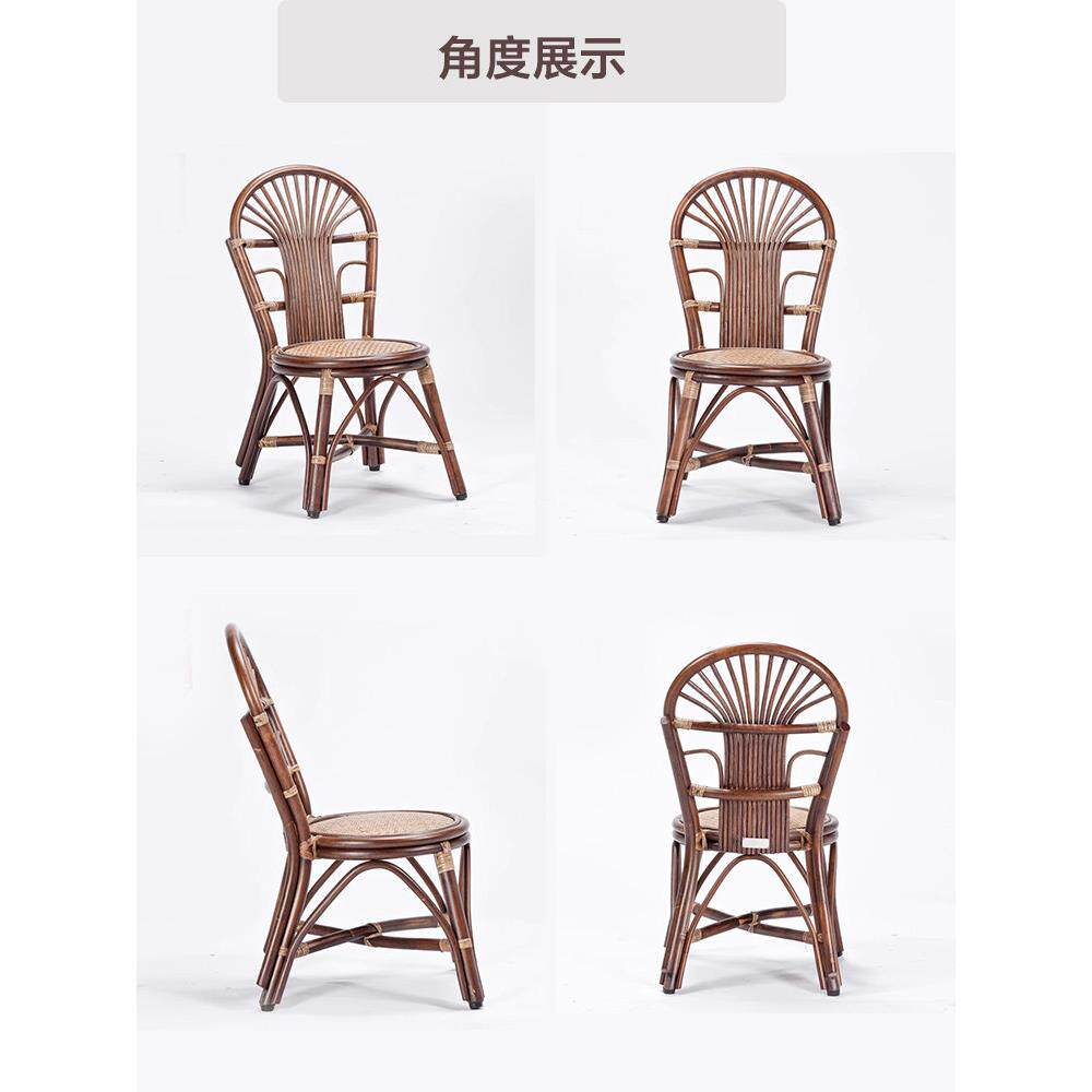 长青藤简约儿QRT-903小童椅小椅子餐童学习椅藤木宝宝椅覆古藤椅