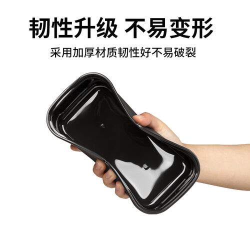 一次性餐盒银银色高端长方形老饭盒双层718打包盒日式快餐盒918