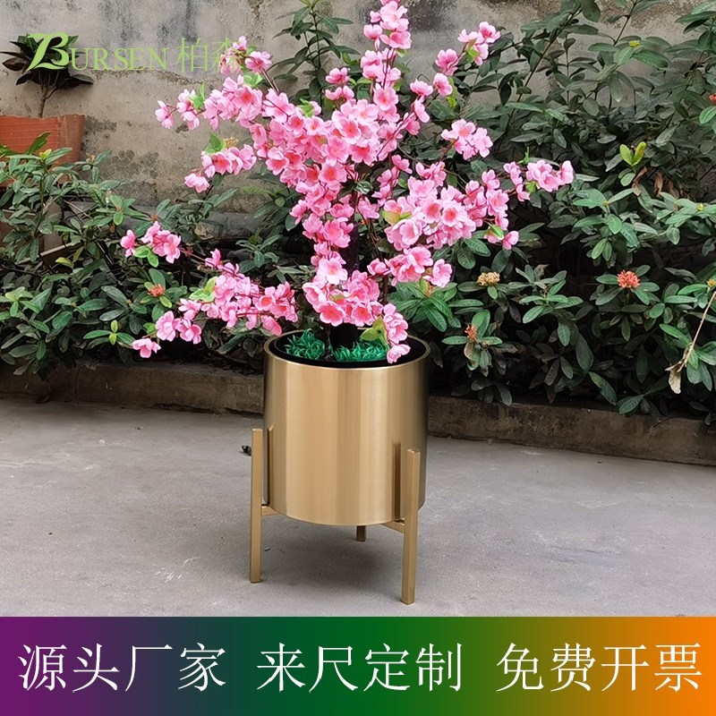 简约创意 三脚花架 花篮 北欧花盆 家居阳台 室内软装 客厅电视柜