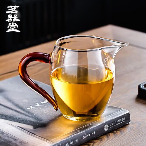 公道杯玻璃加厚耐热分茶器耐高温高档茶具日式茶海茶漏套装泡茶器