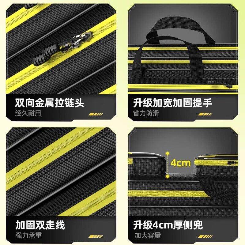 鱼竿包鱼杆收包大容量包加纳厚耐磨牛津布渔具可背多JHYGB功包能