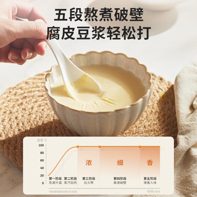 摩动破壁机家用全自动静音新款无渣豆浆机多功能榨汁一体打粉研磨