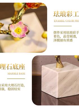 中式轻奢摆件客厅玄关酒柜博古架电视机架家居装饰品乔迁新居礼品