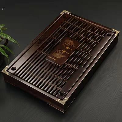 实木茶盘家用功夫茶具茶台茶海茶托简约储水托盘迷你小号茶座
