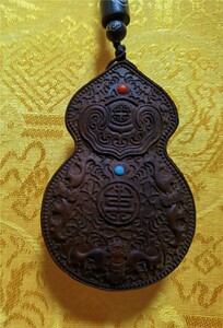雷击枣木吊坠平安牌福禄葫芦新品吊坠佩戴吊坠挂件雷击枣木挂牌