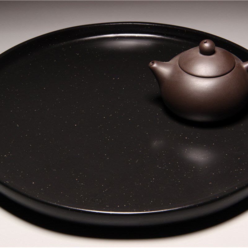 精品原石金星歙砚茶盘茶台 干泡 砚台茶盘茶海托盘端砚文房用品