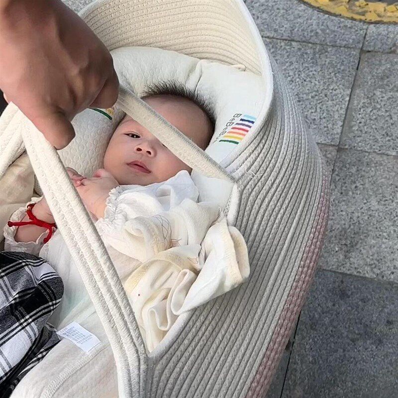 婴儿手提篮睡篮移动外出便携式新生儿出院车载手拎篮摇篮宝宝睡床