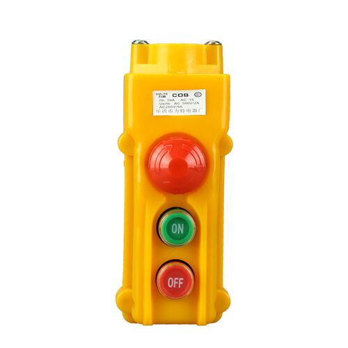 COB-61BH-62BH-63BH64BH行车按钮开关防水起重控制盒电葫芦带急停