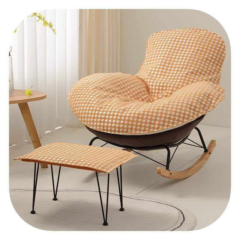 企鹅摇椅防滑单个椅子单人沙发垫替换套罩盖布摇椅懒人躺椅垫坐垫