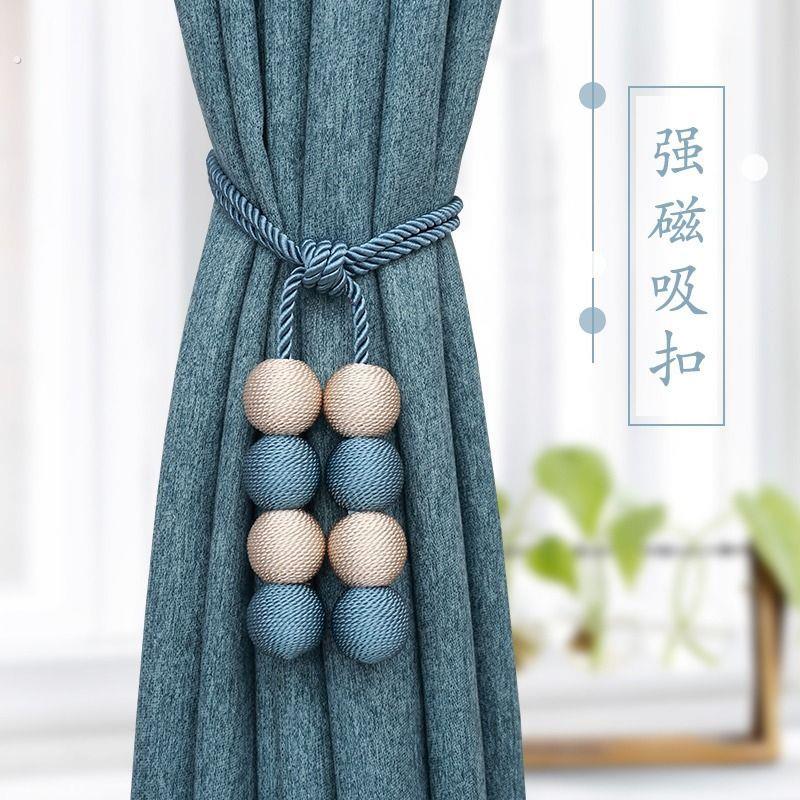 新款磁吸窗帘扣绑带欧式系带轻奢创意窗帘绑带免打孔挂钩现代简约