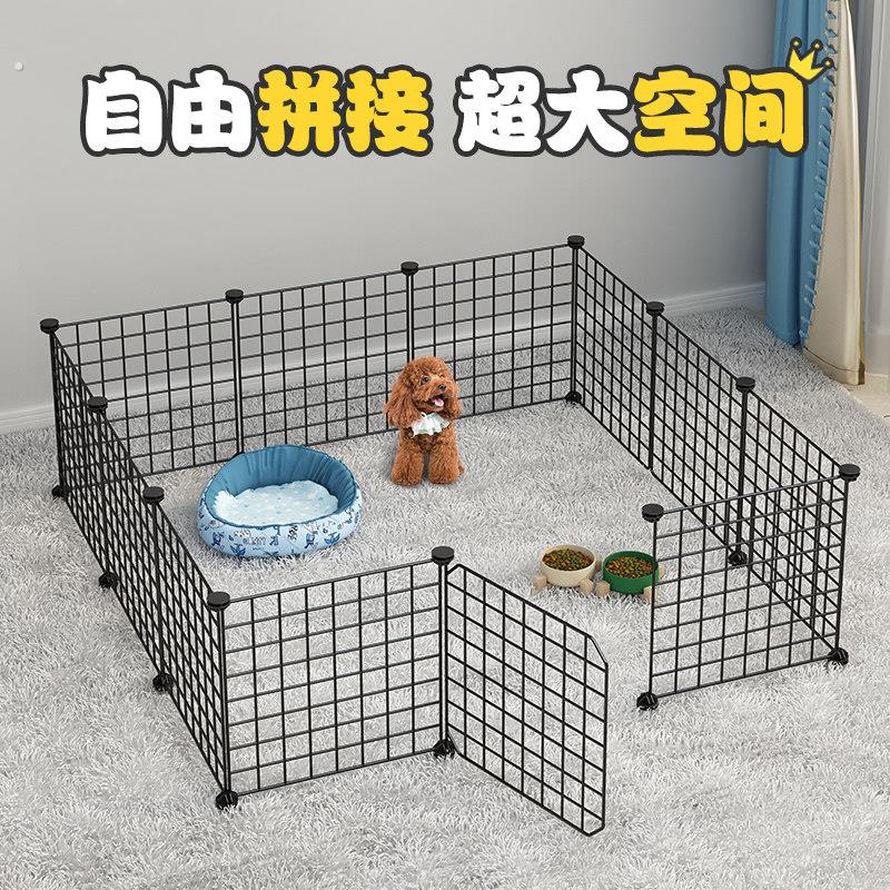 宠物栅栏狗栅栏室内挡拦狗狗猫咪门栏栅笼铁网围栏防越狱隔离门网