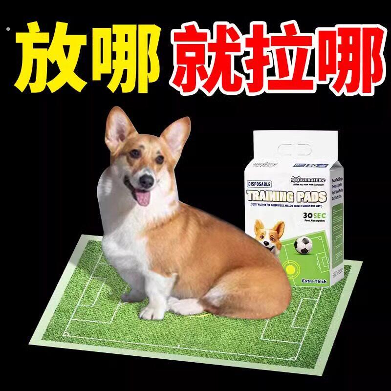 德系工艺狗狗尿垫引导上厕所靶心诱导小狗定点宠物隔尿除臭味加厚
